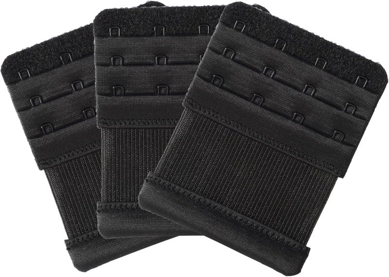 SAMGU Store Bra Extenders 4 Hooks Women's Soft Stretchy Bra Extension Strap, 3 Pieces - Image 2